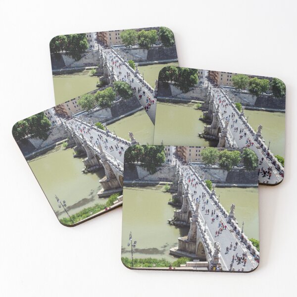 Item preview, Top view of the Sant'Angelo bridge in Rome, Italy designed and sold by Ulysse Pixel.