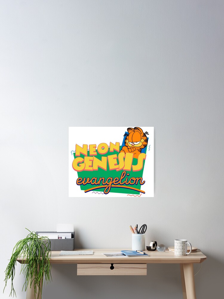 redbubble neon genesis evangelion garfield