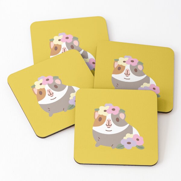 Item preview, Guinea pig and flowers Pattern  designed and sold by Miri-Noristudio.