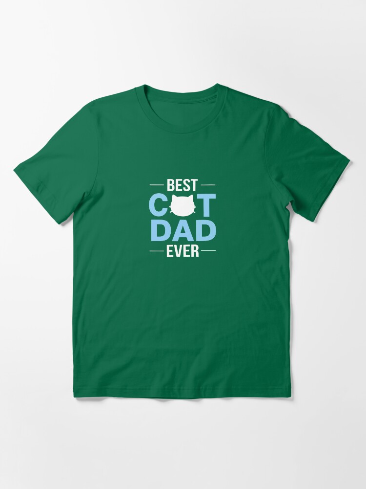 Alternate view of Best Cat Dad Ever Funny Kitty Essential T-Shirt
