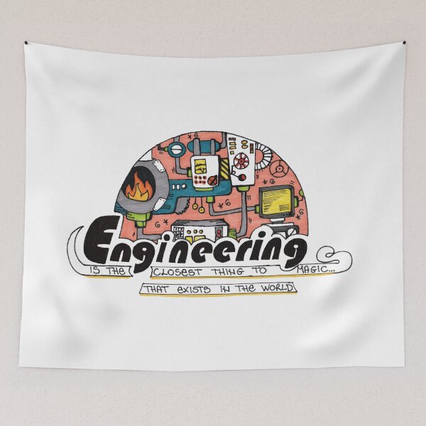 Item preview, Engineering is The Closest Thing To Magic designed and sold by HighArtDesigns.