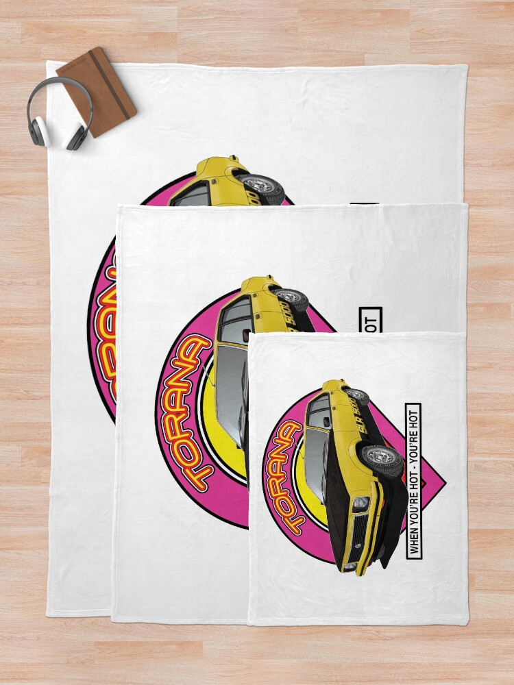 Thumbnail 5 of 6, Throw Blanket, Holden Torana LX SLR 5000 - Jasmine Yellow designed and sold by holdenfanpage.