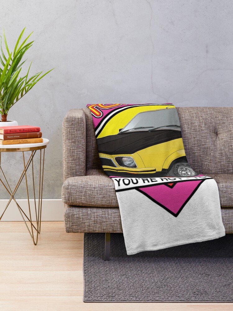 Thumbnail 2 of 6, Throw Blanket, Holden Torana LX SLR 5000 - Jasmine Yellow designed and sold by holdenfanpage.