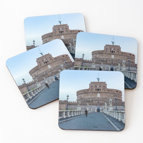Item preview, Ponte Sant'Angelo and Castel Sant'Angelo at early morning in Rome, Italy designed and sold by Ulysse Pixel.