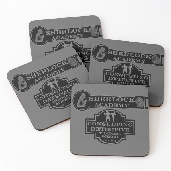 Item preview, Sherlock Academy - Consulting Detective Training School (Black&Grey) designed and sold by CrimeLab.