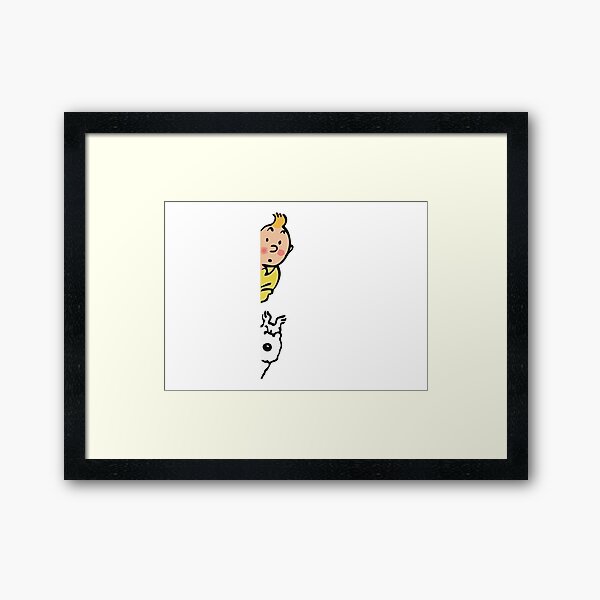 Tintin and Milou Framed Art Print