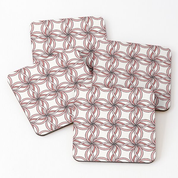 Item preview, Pink ribbons Geometric pattern designed and sold by HannaPaulina.