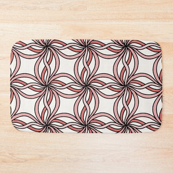 Item preview, Pink ribbons Geometric pattern designed and sold by HannaPaulina.