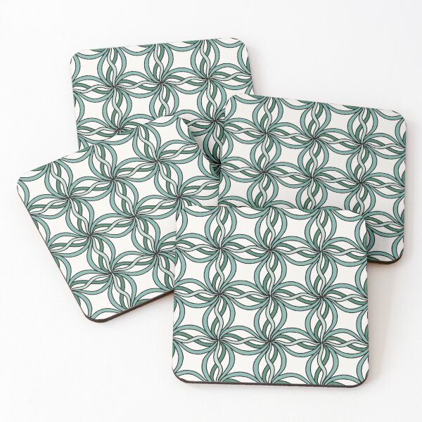 Item preview, Blue ribbons Geometric pattern designed and sold by HannaPaulina.