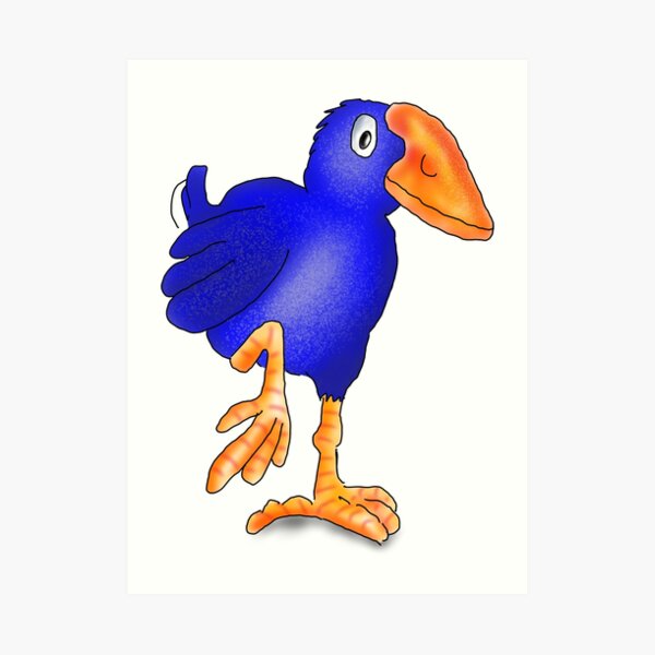 Pukeko Bird. New Zealand Native Birds Art Print