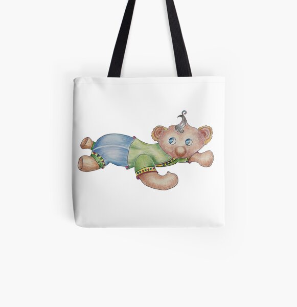 Baby Bear All Over Print Tote Bag