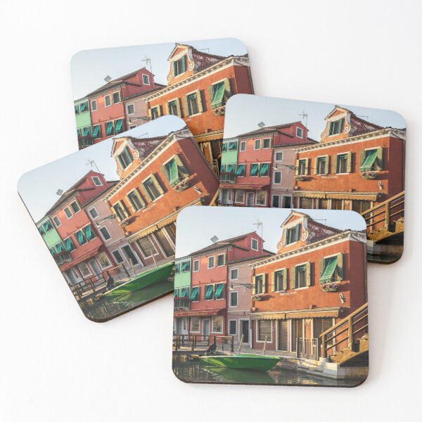 Item preview, Jewel-toned Island - Isola di Burano Colourful Fishermen Homes and Boats designed and sold by Georgia Mizuleva.