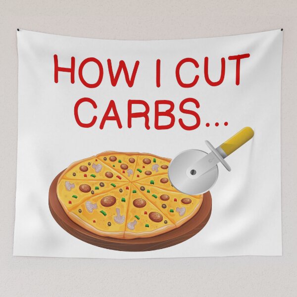 Item preview, HOW I CUT CARBS (P9ZZA) designed and sold by CalliopeSt.