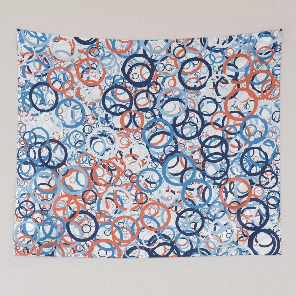 Item preview, Abstract Generative Art color distributed circles donuts background illustration designed and sold by IuriiVlasenko.