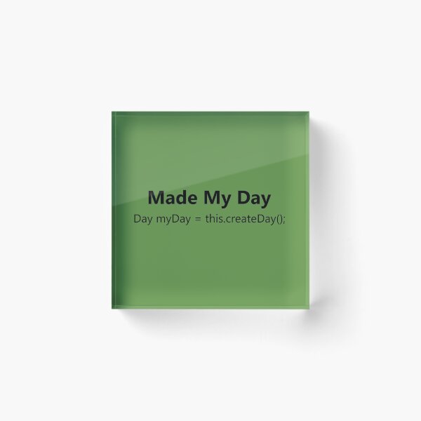 Item preview, Made My Day Funny Programmer Object-Oriented C# C++ designed and sold by Creekman Designs.