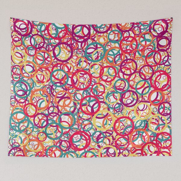 Item preview, Abstract Generative Art color distributed circles donuts background illustration designed and sold by IuriiVlasenko.