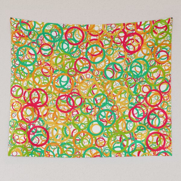 Item preview, Abstract Generative Art color distributed circles donuts background illustration designed and sold by IuriiVlasenko.