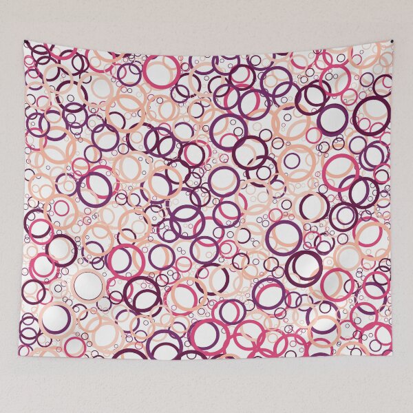 Item preview, Abstract Generative Art color distributed circles donuts background illustration designed and sold by IuriiVlasenko.