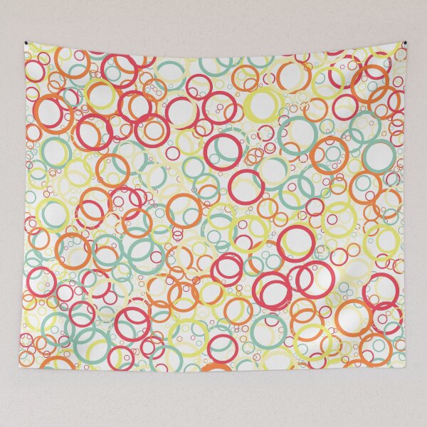 Item preview, Abstract Generative Art color distributed circles donuts background illustration designed and sold by IuriiVlasenko.