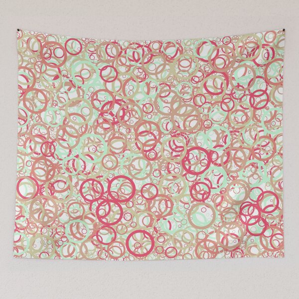 Item preview, Abstract Generative Art color distributed circles donuts background illustration designed and sold by IuriiVlasenko.