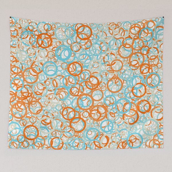 Item preview, Abstract Generative Art color distributed circles donuts background illustration designed and sold by IuriiVlasenko.