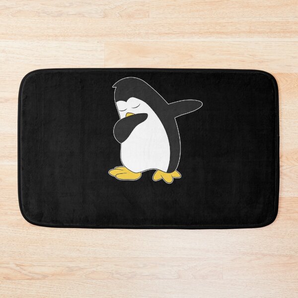 Penguin Rugs Penguin Family Area Rug White and Gray Carpets Winter