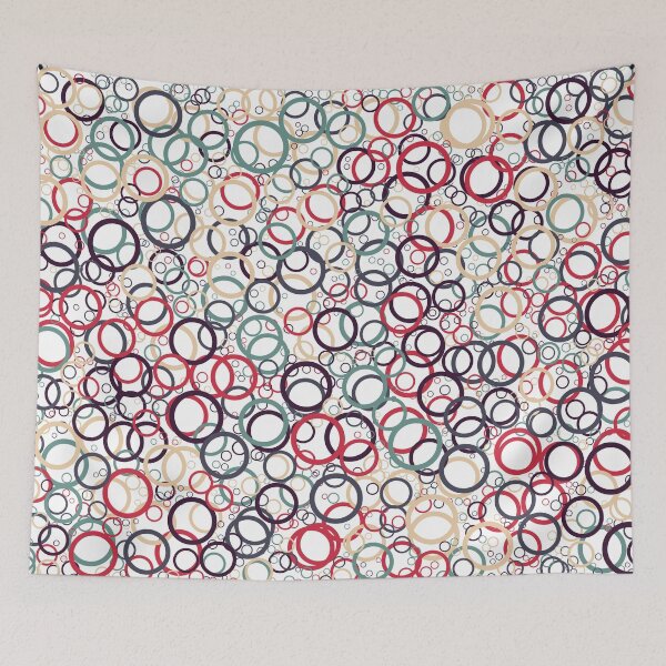 Item preview, Abstract Generative Art color distributed circles donuts background illustration designed and sold by IuriiVlasenko.