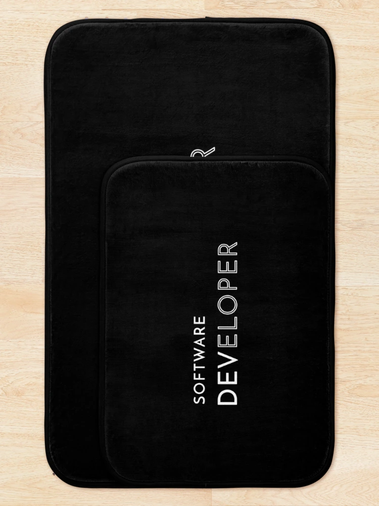 Thumbnail 5 of 6, Bath Mat, Software Developer designed and sold by developer-gifts.