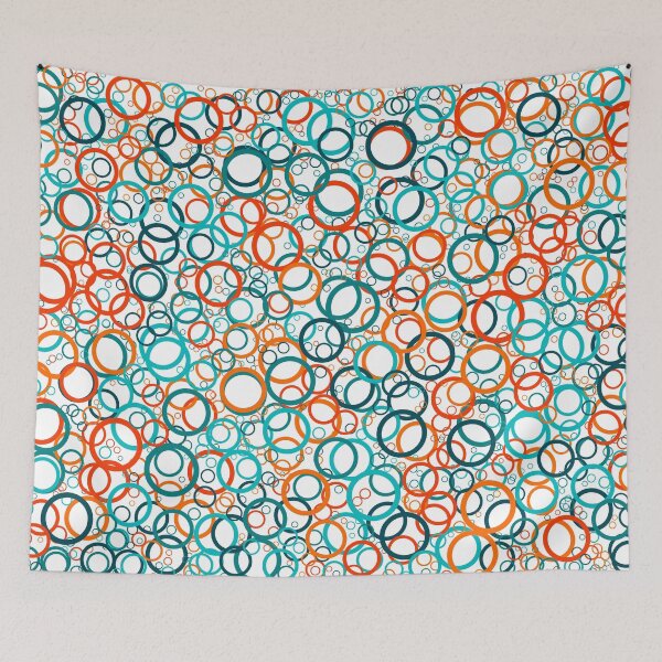 Item preview, Abstract Generative Art color distributed circles donuts background illustration designed and sold by IuriiVlasenko.