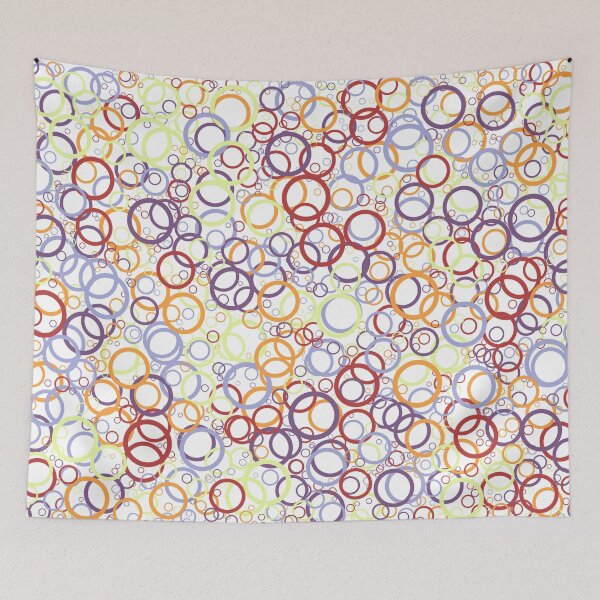 Item preview, Abstract Generative Art color distributed circles donuts background illustration designed and sold by IuriiVlasenko.