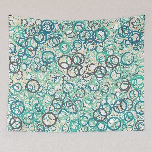 Item preview, Abstract Generative Art color distributed circles donuts background illustration designed and sold by IuriiVlasenko.