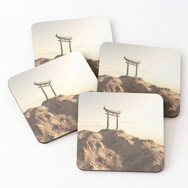 Item preview, Japanese Torii Gate on a Lonely Mountain designed and sold by algoldesigns.