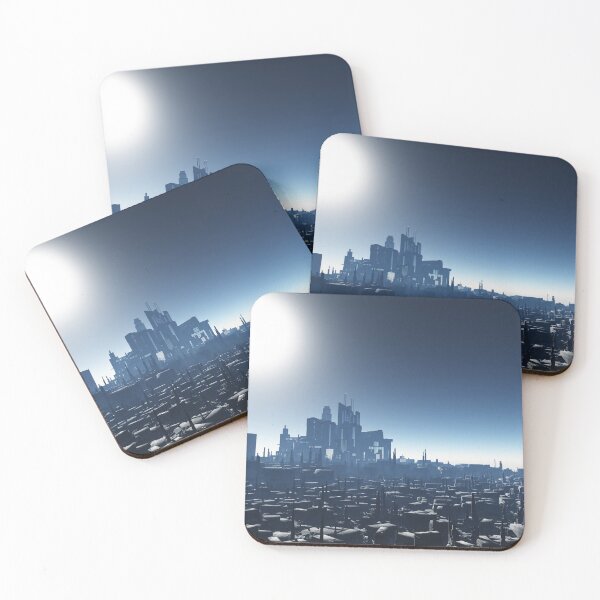 Item preview, Future City Megastructure in Moonlight designed and sold by algoldesigns.