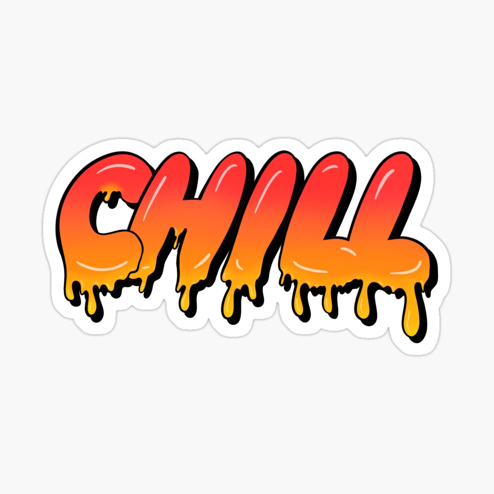 Chill Graffiti Word Art Greeting Card By Eviewonder Redbubble