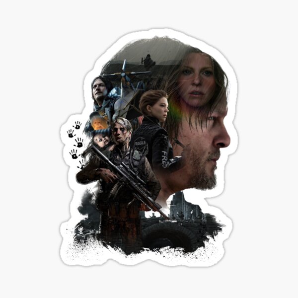 Vista previa del artículo con la obra «Death Stranding - Ilustración de grupo (sin título)», diseñado y vendido por Gekidami.