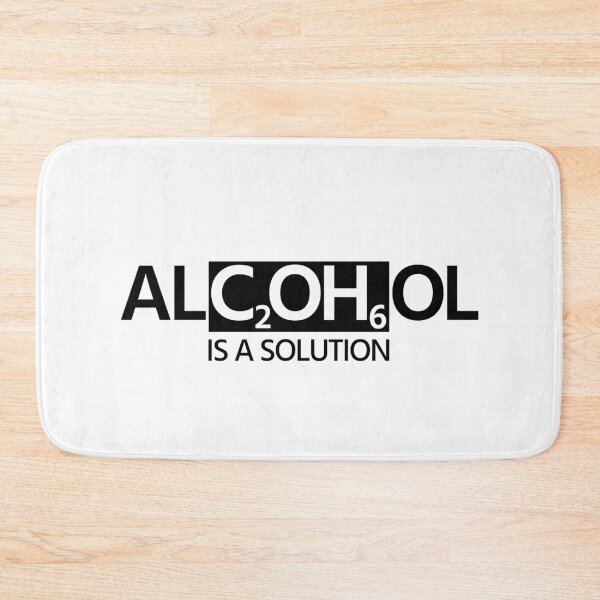 Item preview, Funny Alcohol is a Solution Scientist Chemist Cool Academic Student Gift designed and sold by peter2art.