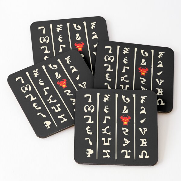 Item preview, Demon Glyphs for dark background designed and sold by Ruricus.