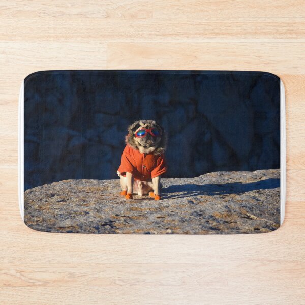 Item preview, Peak-Bound Mountain Pug Geared Up designed and sold by pugventurephoto.