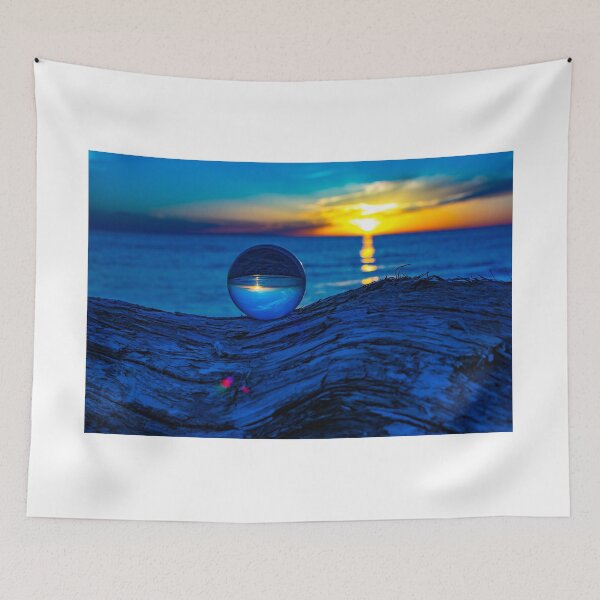 Item preview, Lake Michigan sunset with a lensball  designed and sold by Joshua  Satterlee.