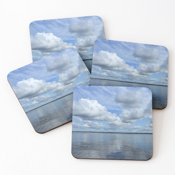 Item preview, cumulus clouds reflected in the sea panorama designed and sold by mrivserg.