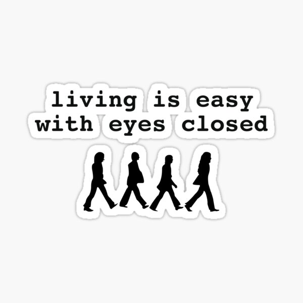Eyes Closed Stickers Redbubble