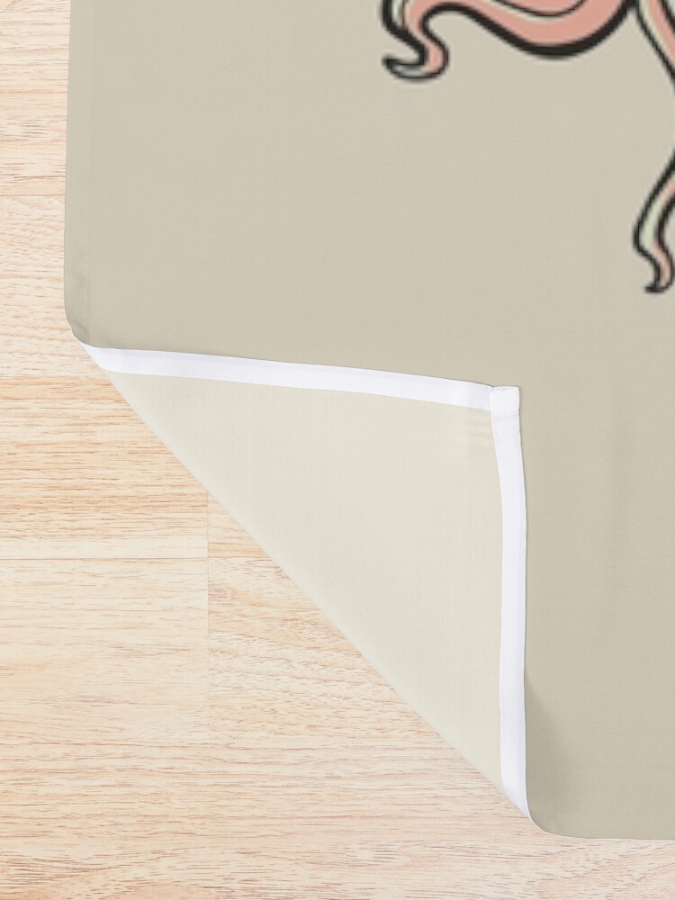 Alternate view of Shield Maiden Uterus & Ovary Helmet Shower Curtain