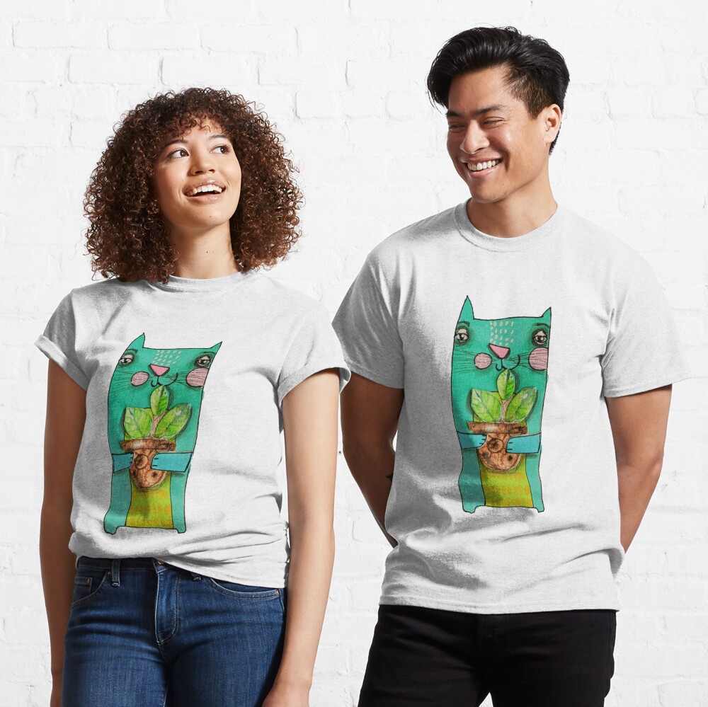 Aqua Cat Classic T-Shirt