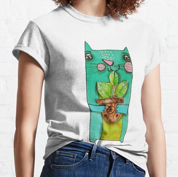 Aqua Cat Classic T-Shirt
