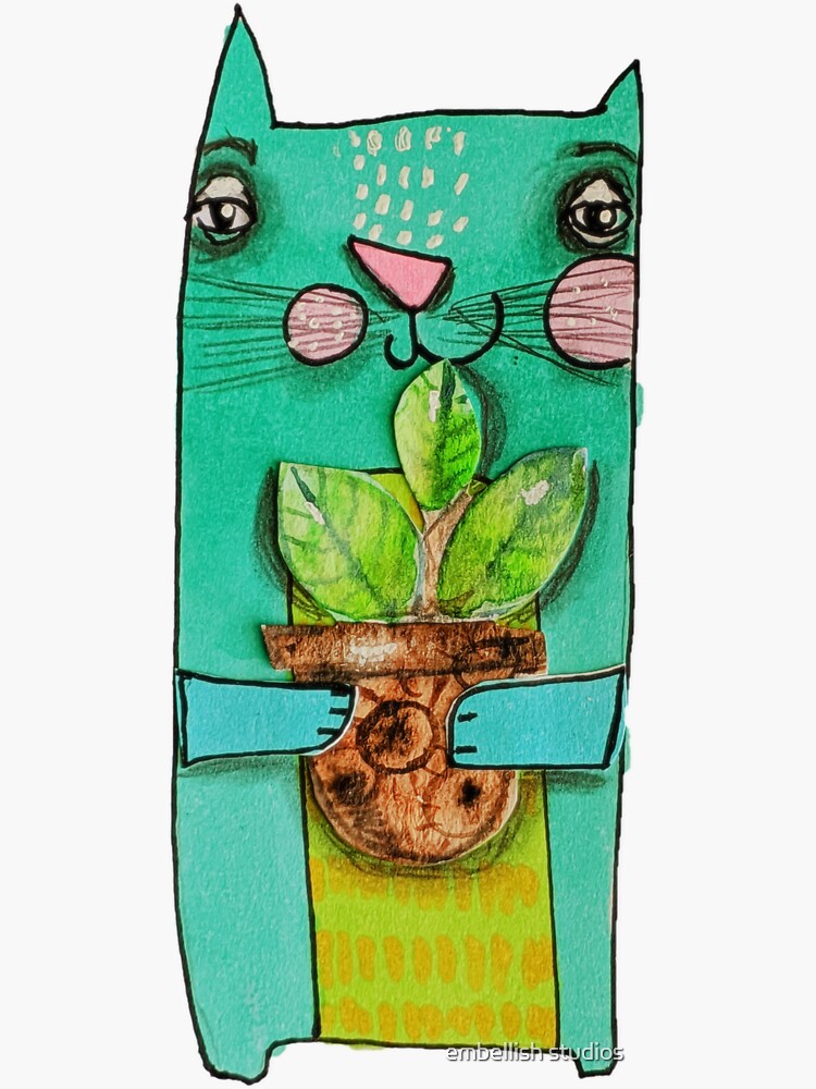 Aqua Cat by tammymurdock