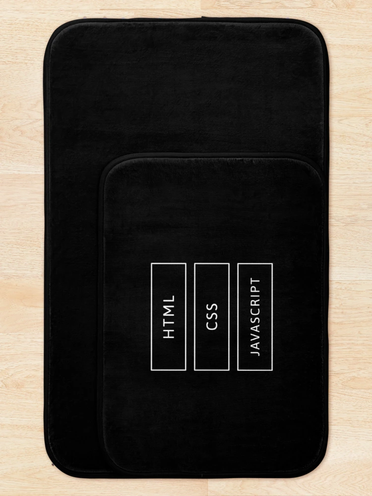 Thumbnail 5 of 6, Bath Mat, HTML, CSS & JavaScript Developer designed and sold by developer-gifts.