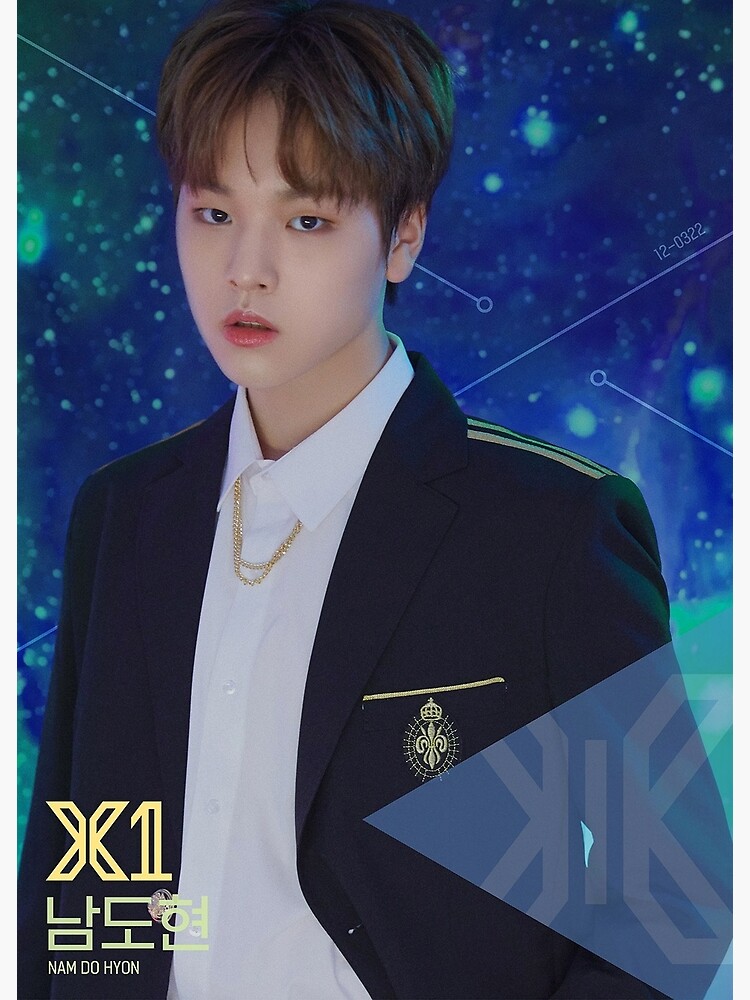 Nam Do Hyun ë‚¨ë„í˜„ X1 ì—'ìŠ¤ ì—'ìŠ¤ Mitglied Offizielles Poster Und Sticker Von Produce X 101 Grusskarte Von Yunooyanoo Redbubble