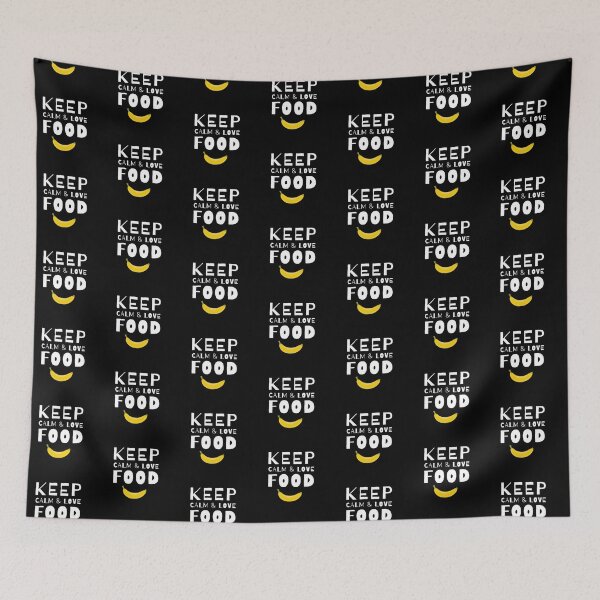 Item preview, Keep calm, love food, saying designed and sold by Gladwigshausen.