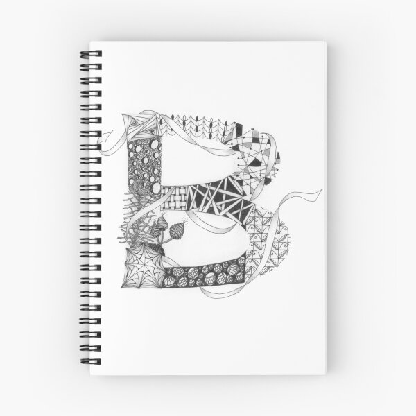 Item preview, Zentangle®-Inspired Art - Tangled Alphabet - B designed and sold by Laurel Storey, CZT.