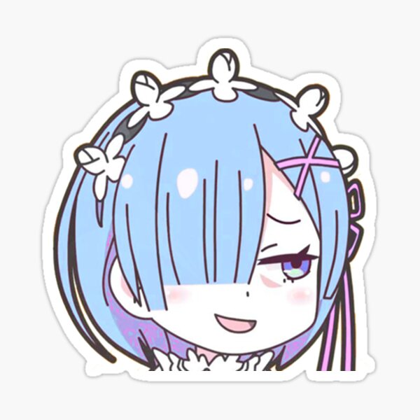 Rem Smug Sticker